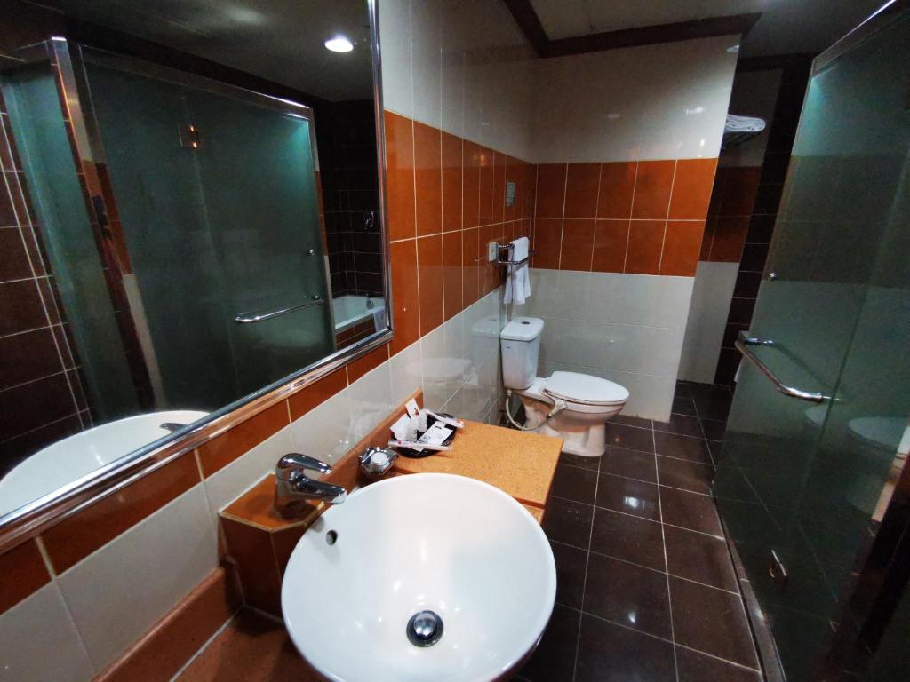 Koupelna v ubytování Hotel Sandakan