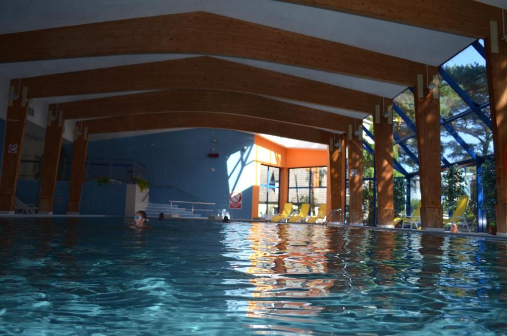 Bazén v ubytování Ośrodek Wypoczynku i Rekreacji Venus nebo v jeho okolí