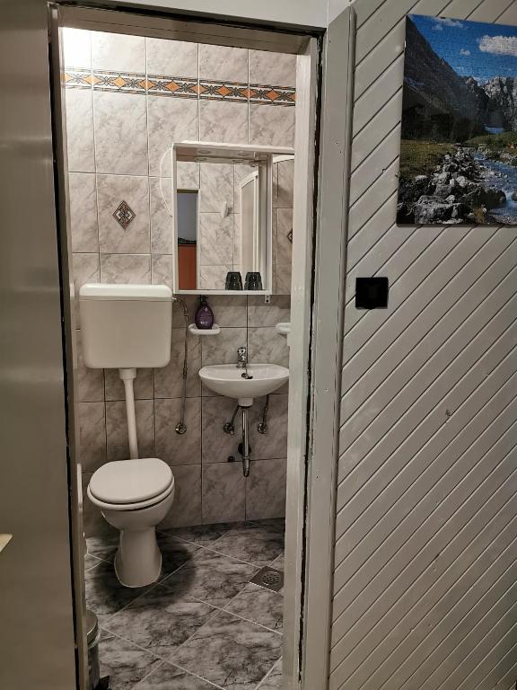 Koupelna v ubytování Studio Jadranka