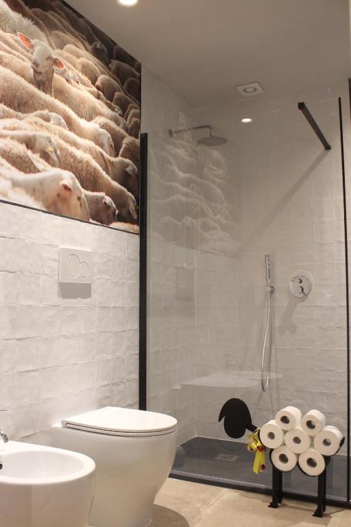 A bathroom at Agriturismo Qui e Ora