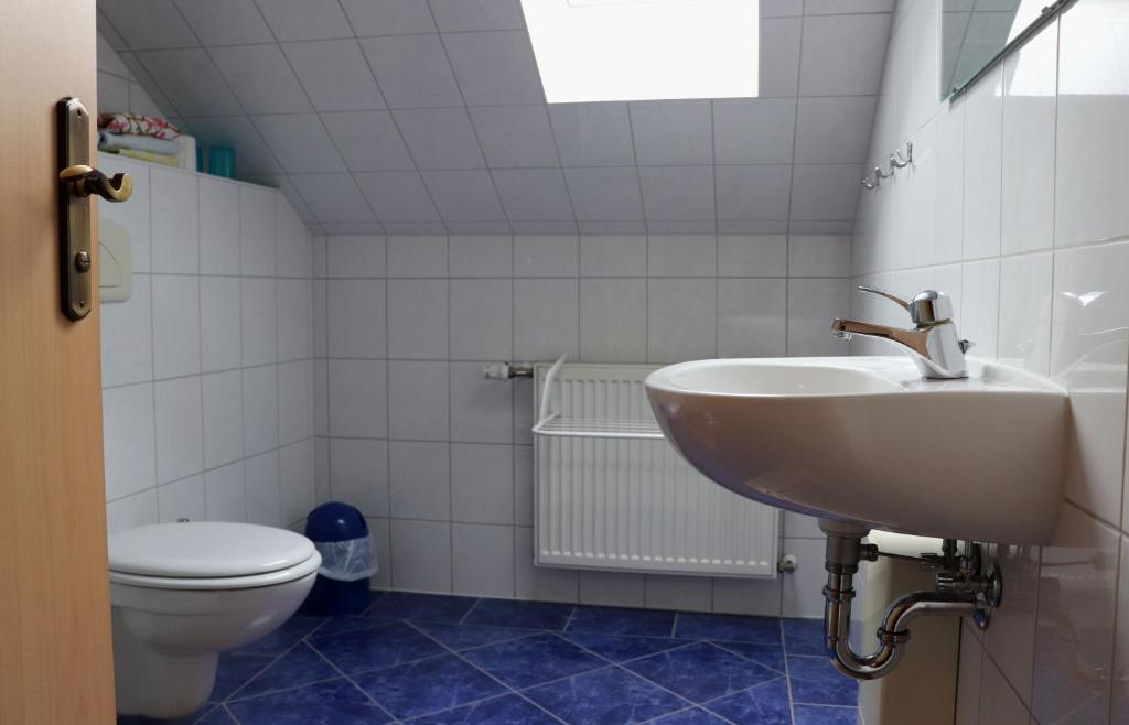 Koupelna v ubytování Pension Kuhn