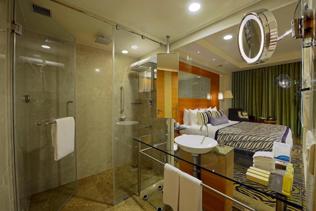 Koupelna v ubytování Radisson Blu Hotel Ahmedabad