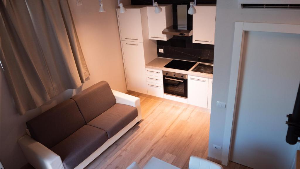 Kuchyň nebo kuchyňský kout v ubytování Hotel Barrage
