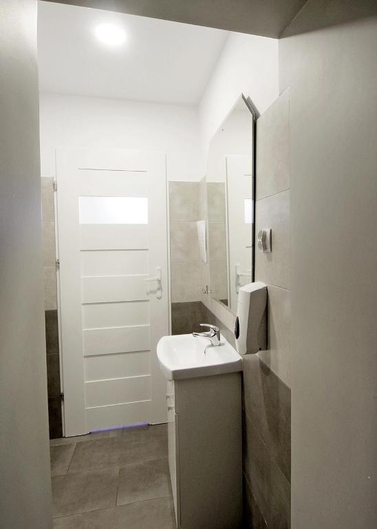 Baðherbergi á BP Hostel Gdynia