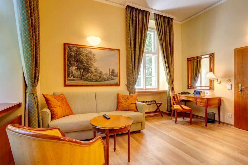 Posezení v ubytování Schloss Lübbenau