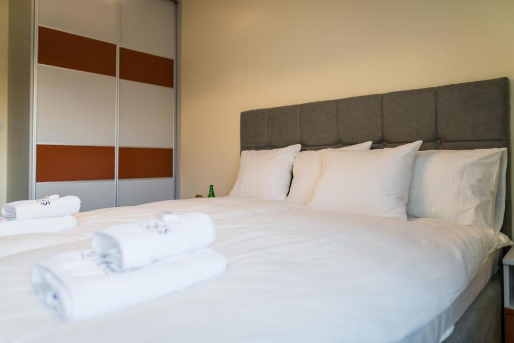 Posteľ alebo postele v izbe v ubytovaní Apartament Rakowicka 14 Deluxe Old Town WAWELOFTS