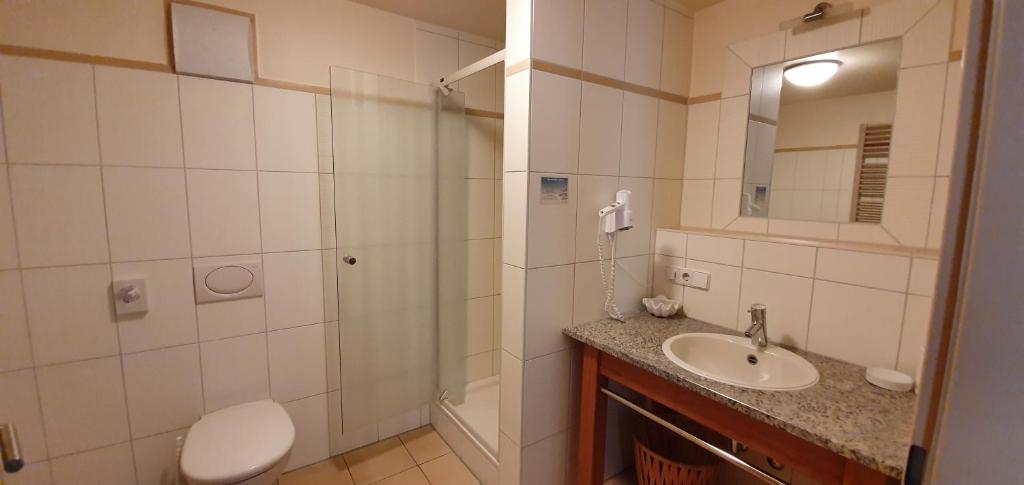 Koupelna v ubytování Landgasthof Krone