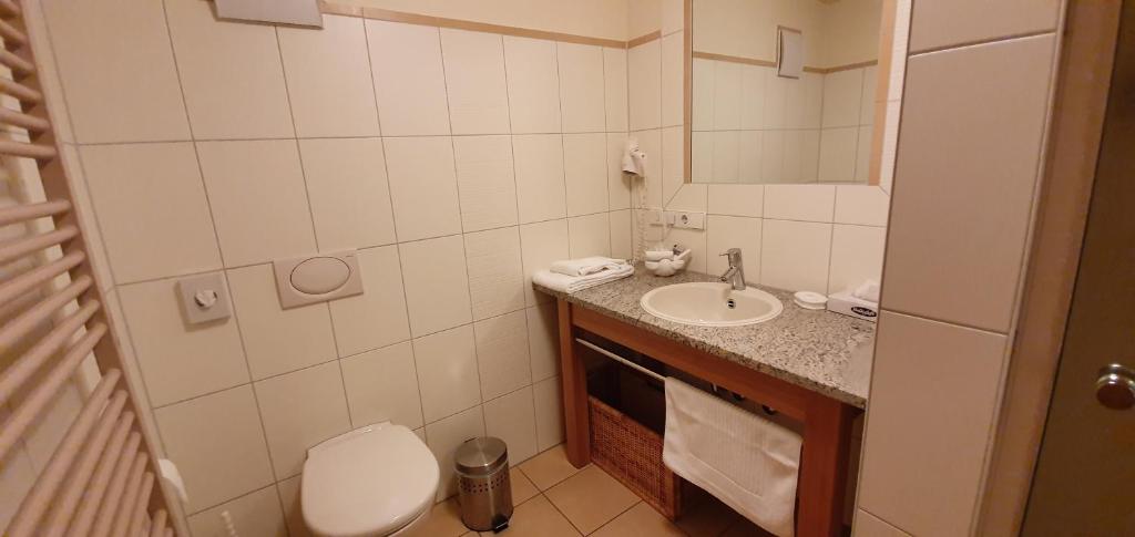 Koupelna v ubytování Landgasthof Krone