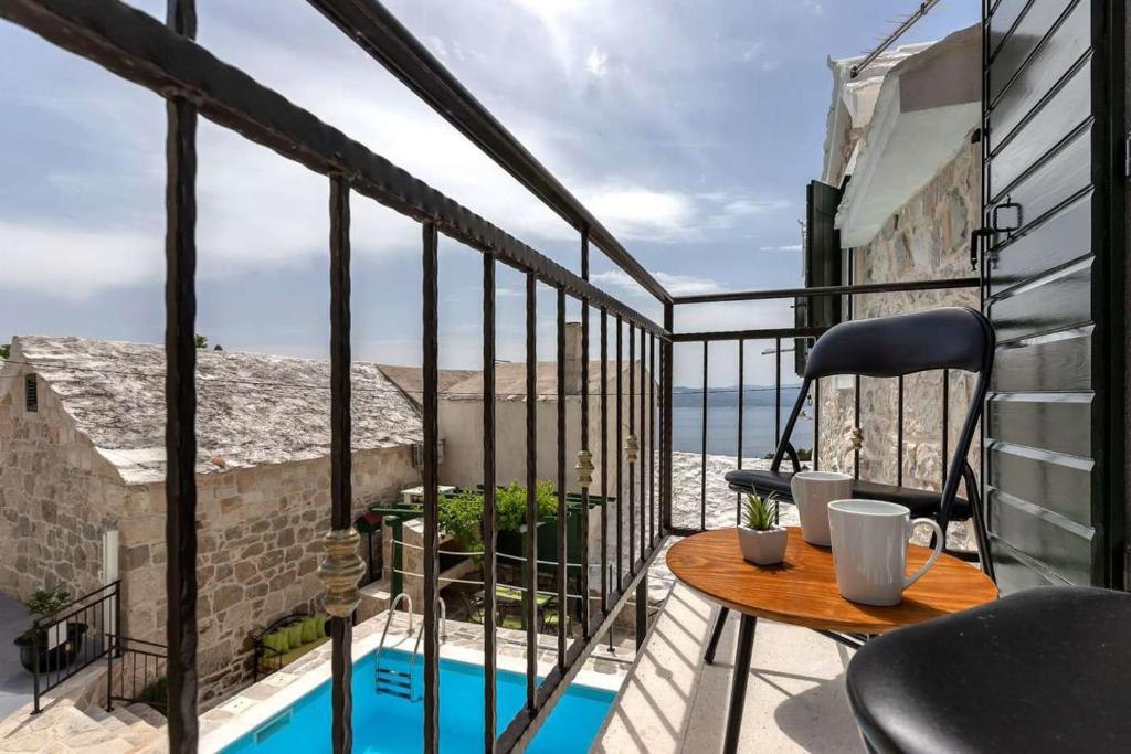 Balkón nebo terasa v ubytování Luxury Villa Topolina