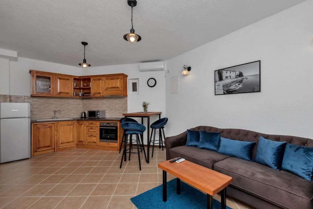 Kuchyň nebo kuchyňský kout v ubytování Luxury Villa Topolina