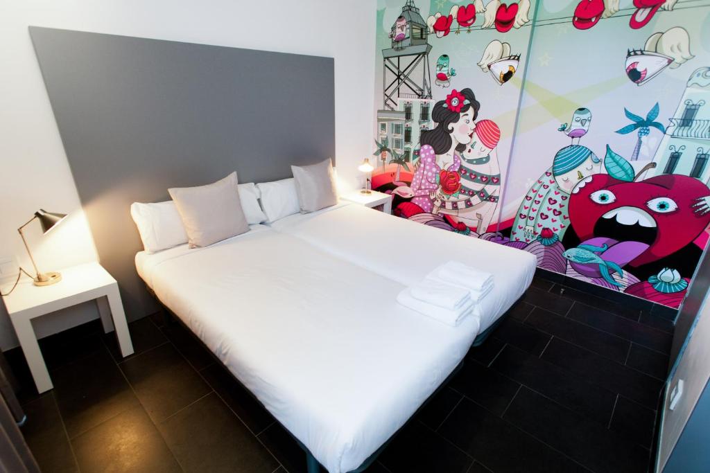 Posteľ alebo postele v izbe v ubytovaní St Christopher's Inn Barcelona