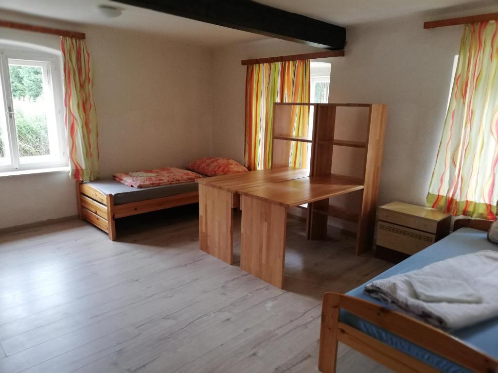 Postel nebo postele na pokoji v ubytování Amtmannhaus Ferienunterkunft