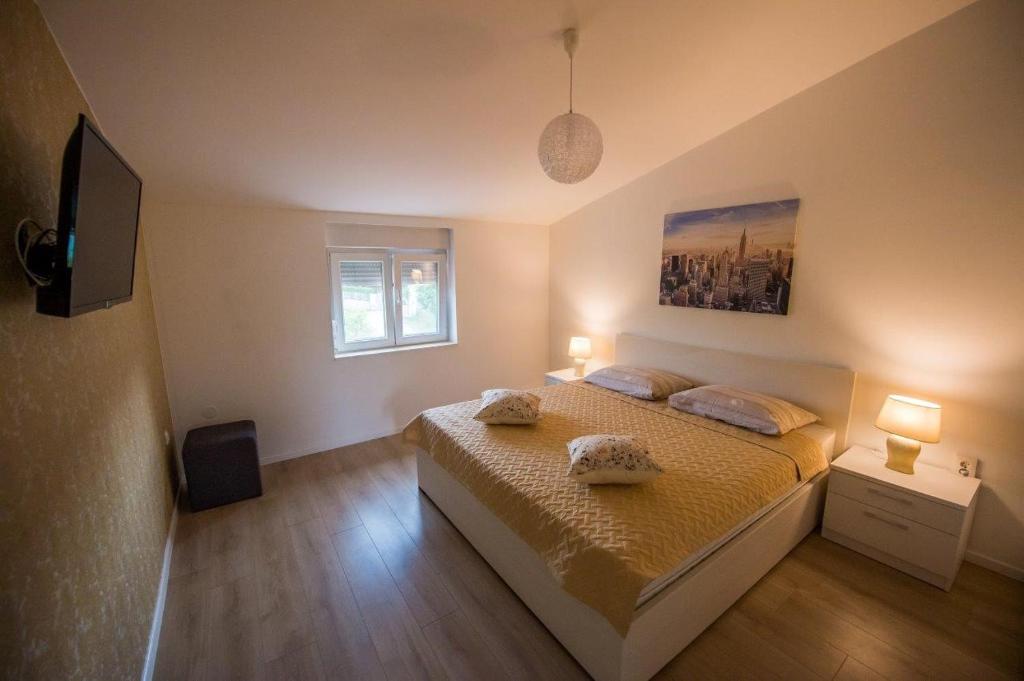 Posteľ alebo postele v izbe v ubytovaní Luxury villa Vitam in Imotski, private pool