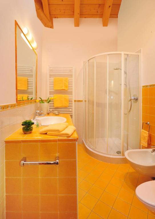 Koupelna v ubytování Appartement Wolfenhof