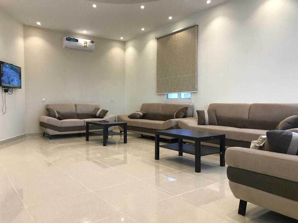Posezení v ubytování Al Taif Villas