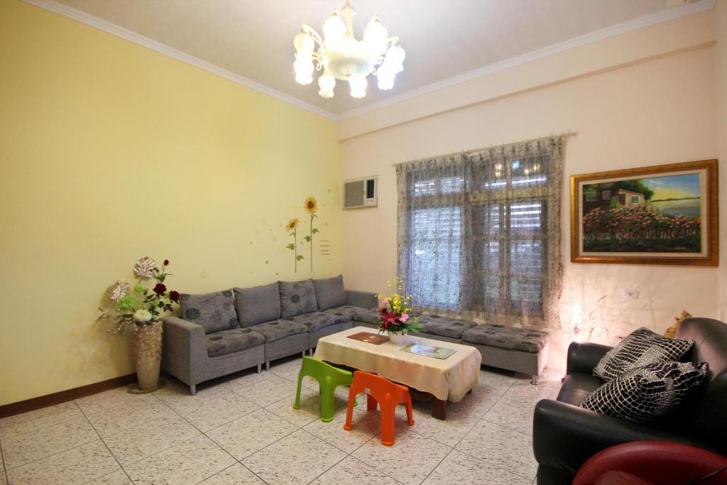 Χώρος καθιστικού στο 法頌休閒民宿