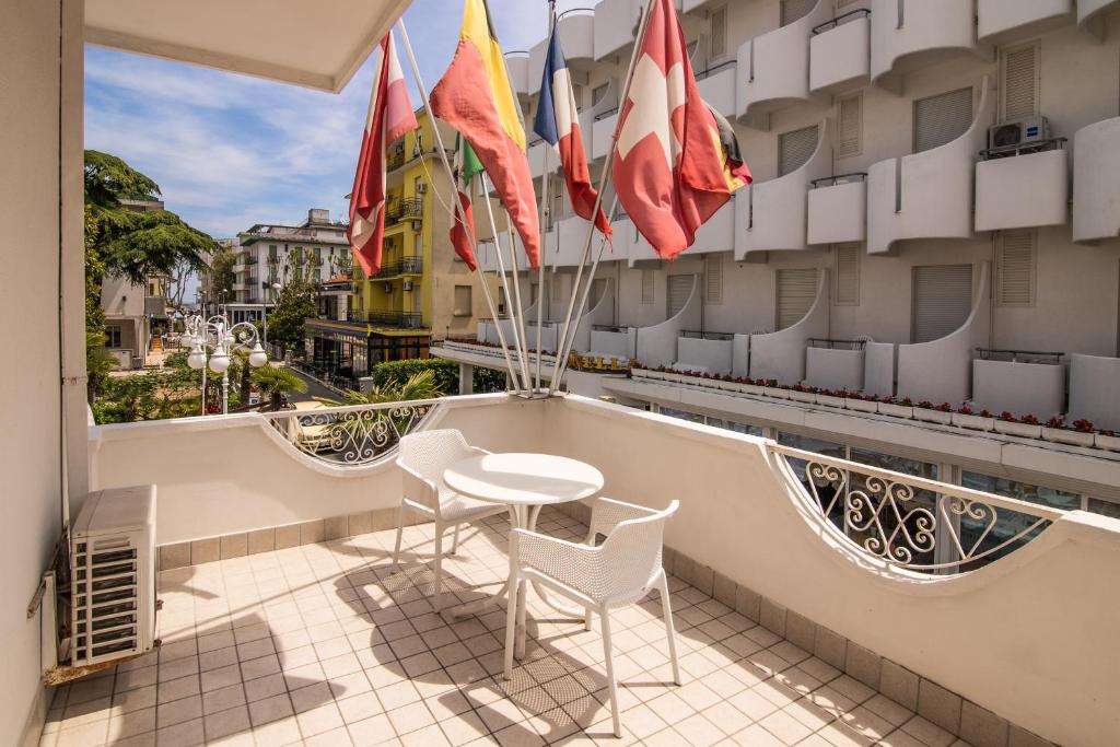 Balkón nebo terasa v ubytování Hotel Giovanella
