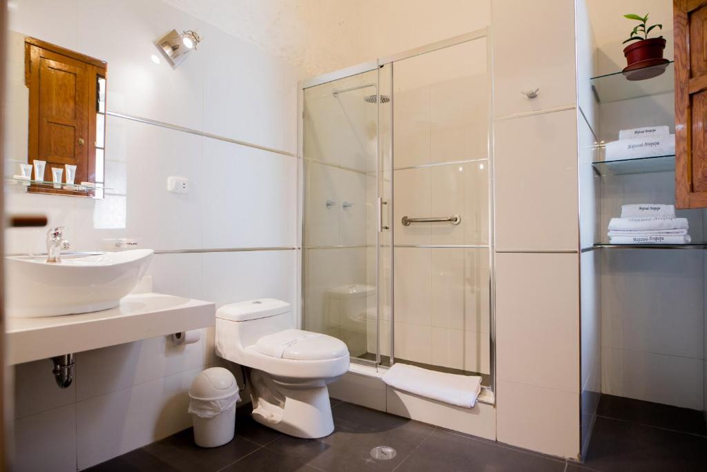 Koupelna v ubytování Majestad Hotel Boutique