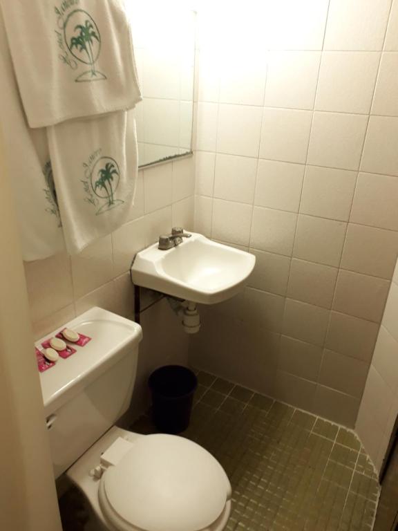 Koupelna v ubytování Hotel Janeiro
