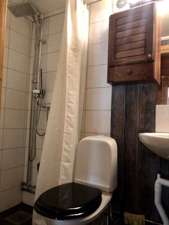 Koupelna v ubytování Lillstugan