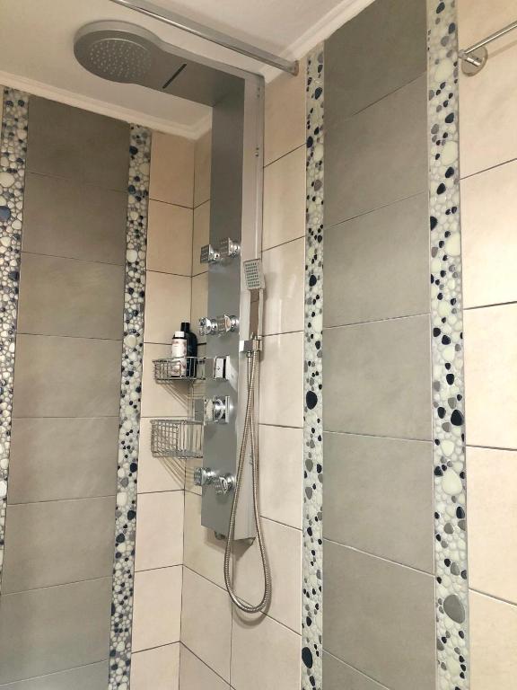 A bathroom at Anemos Apartment Palio