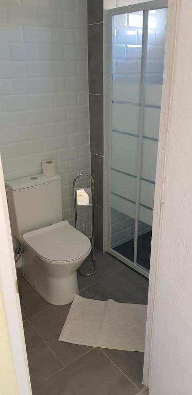 Koupelna v ubytování Hostal Alce