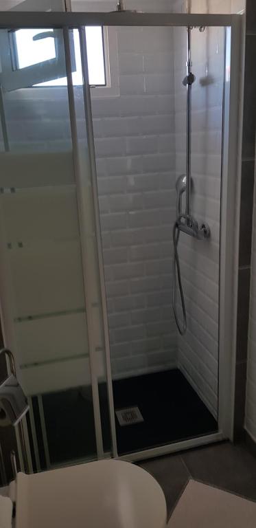 Koupelna v ubytování Hostal Alce