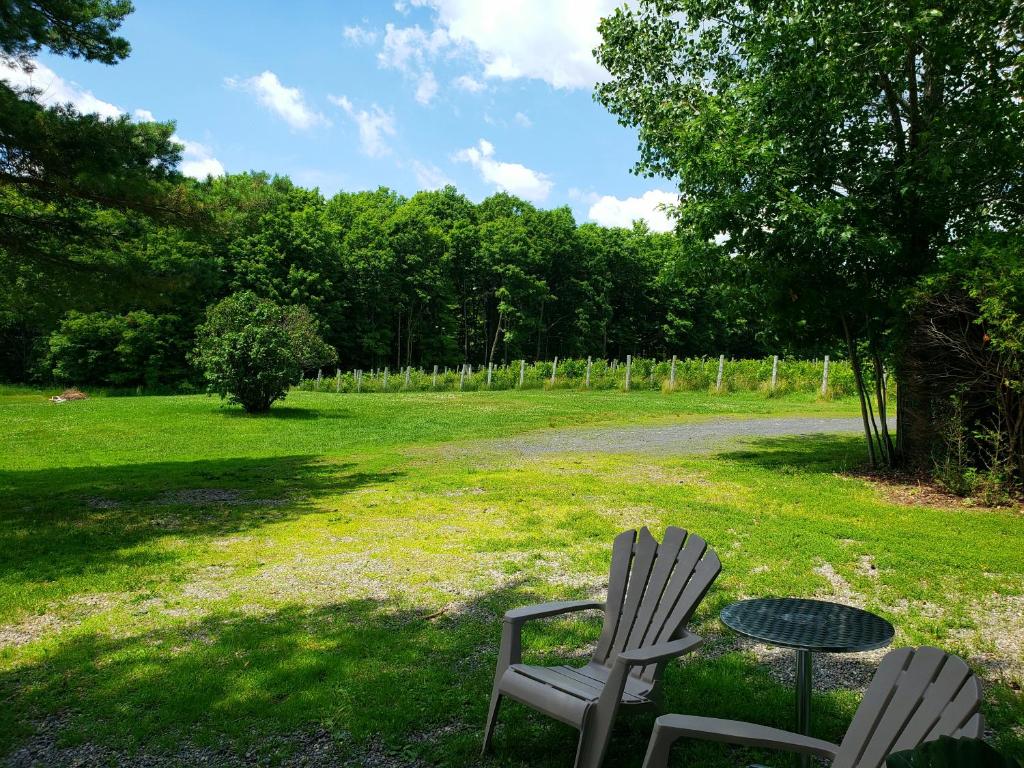 Zahrada ubytování Auberge du Vignoble Bromont