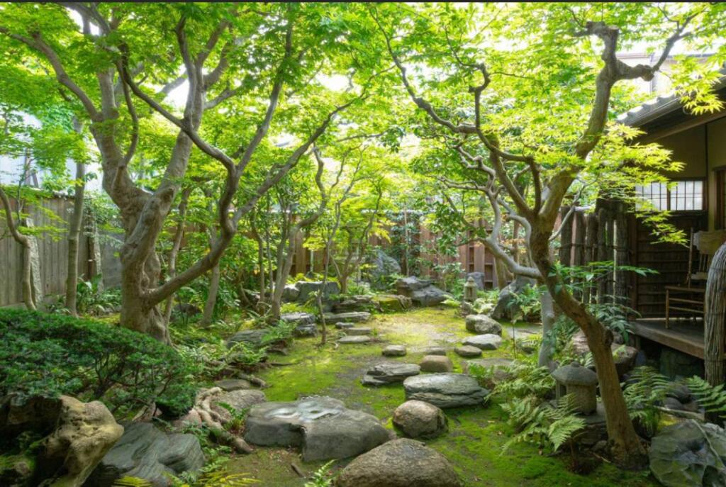 Vrt pred nastanitvijo Guest House Koiya