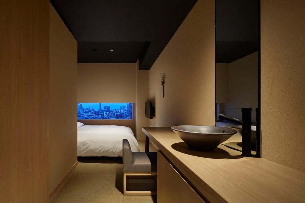 ONSEN RYOKAN YUEN SHINJUKU - 市景双人间 - 带小型双人床 - 禁烟
