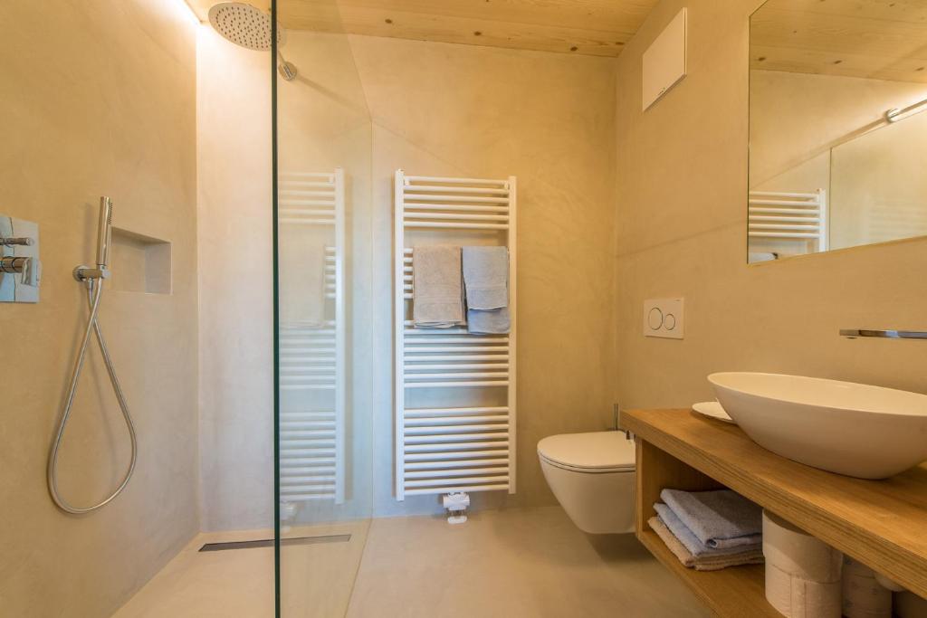 Koupelna v ubytování Eco Bnb & Apartments Bründlerhof