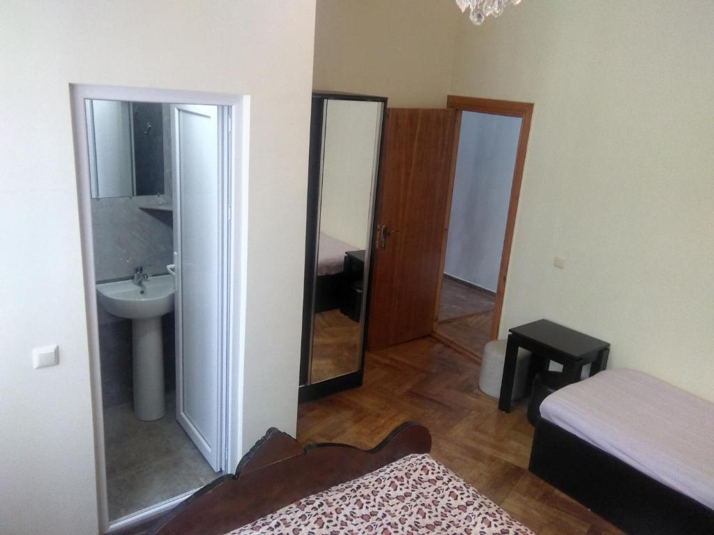 Koupelna v ubytování Str.Agmashenebeli 548
