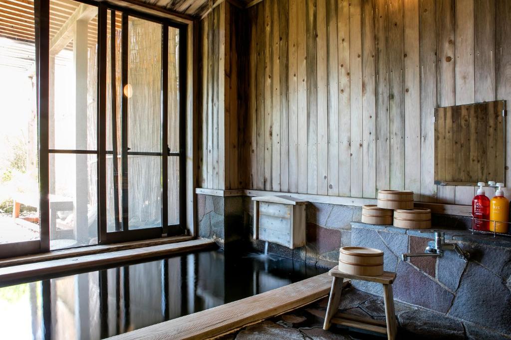 Posezení v ubytování Ryokan Warabino