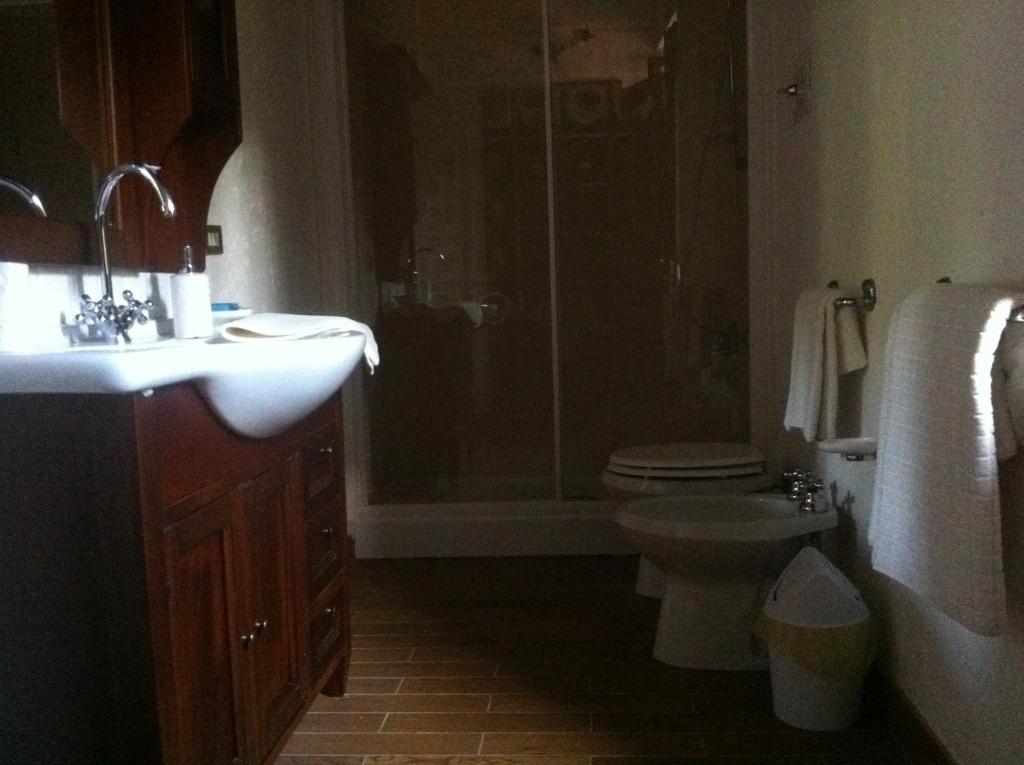 Koupelna v ubytování B&B Soiano Del Lago