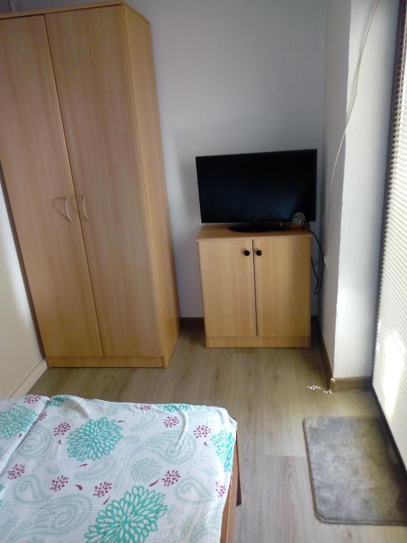 TV a/nebo společenská místnost v ubytování Vila Veronika