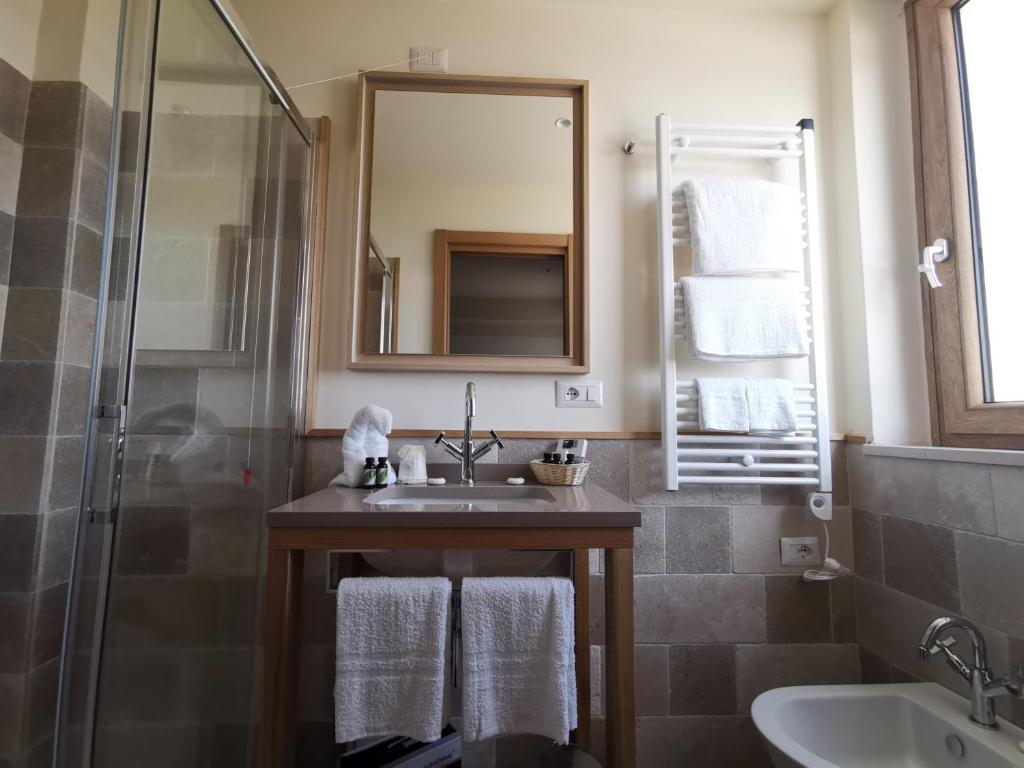 Koupelna v ubytování Maison Montechiaro