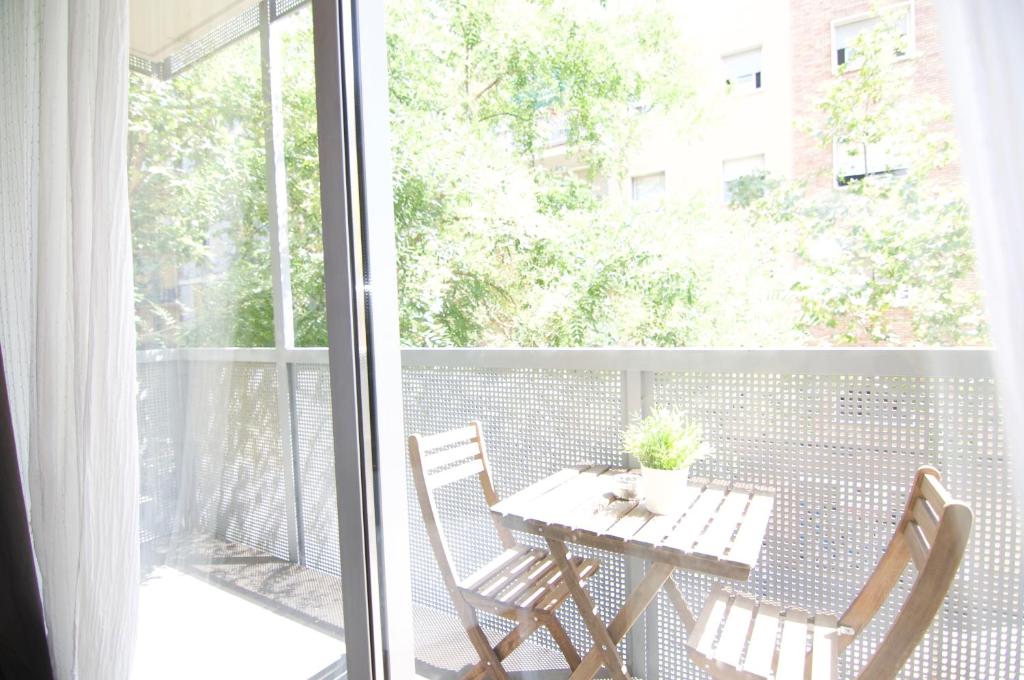 Balkón nebo terasa v ubytování Glasir Apartments Barcelona