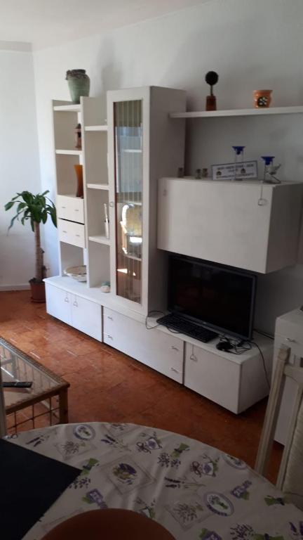 TV a/nebo společenská místnost v ubytování Apartamento amplio Canary Style, 1 Playa Canteras