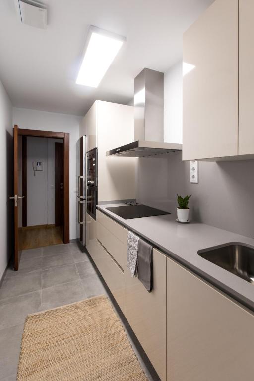 Kuchyň nebo kuchyňský kout v ubytování Apartamento La Nuit con Parking gratis en centro histórico