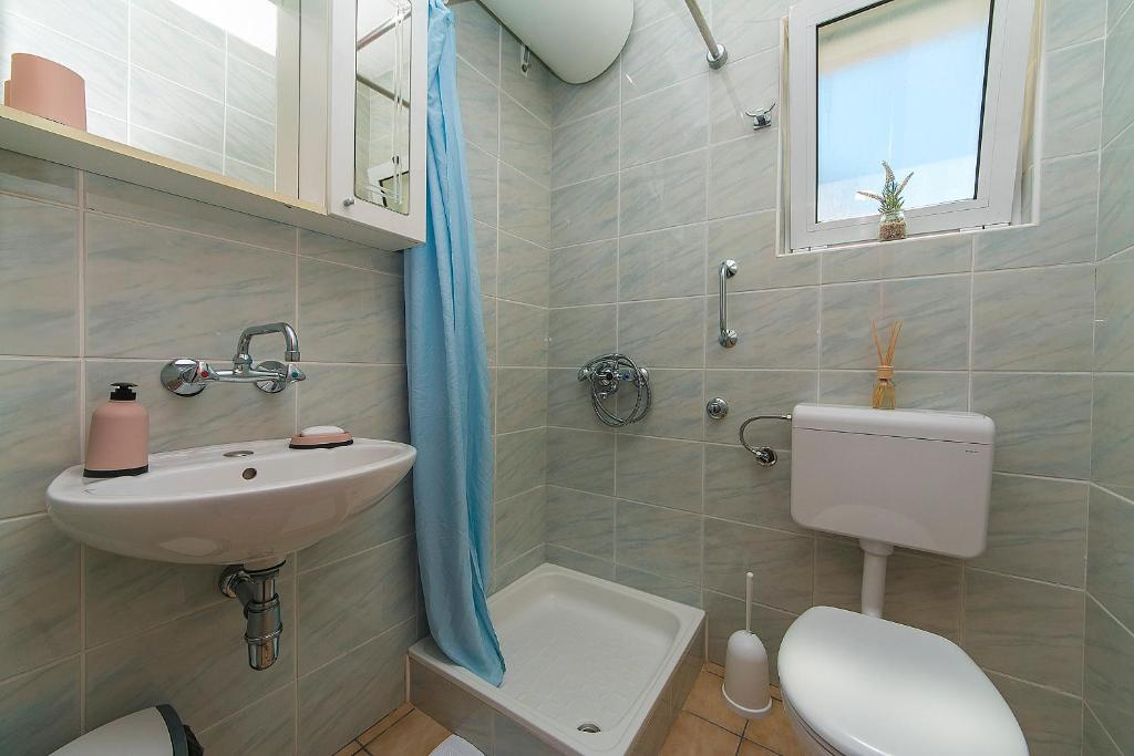 Koupelna v ubytování Apartments & Rooms Beus