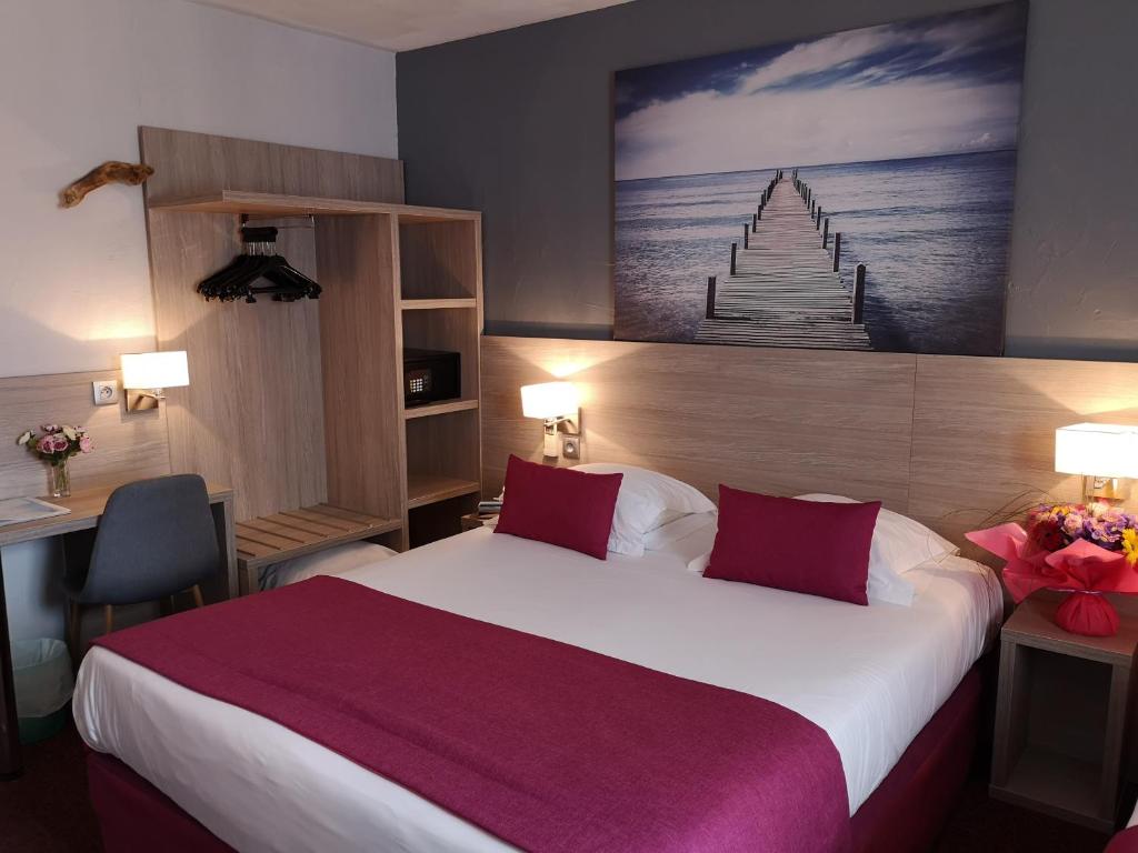 Postel nebo postele na pokoji v ubytování Atoll Hotel restaurant