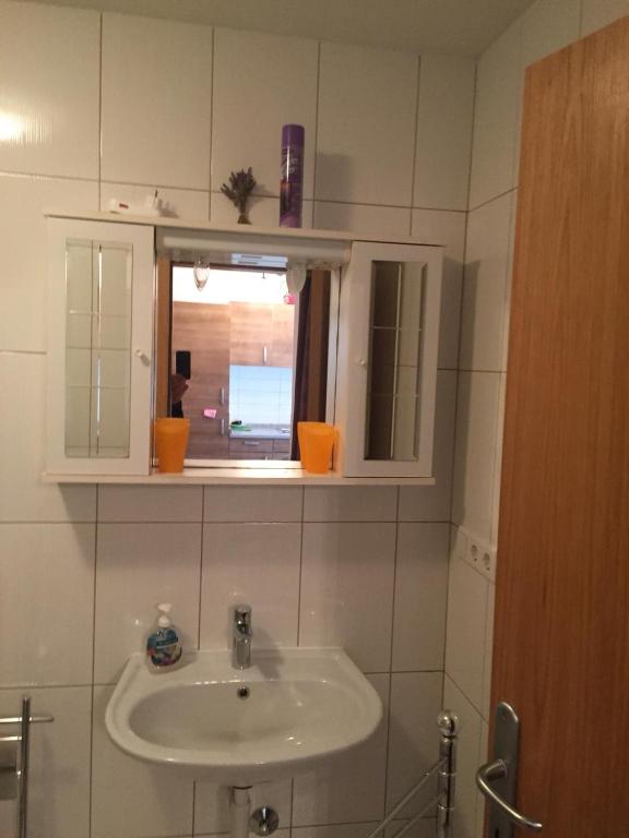 Koupelna v ubytování Apartmani Dora
