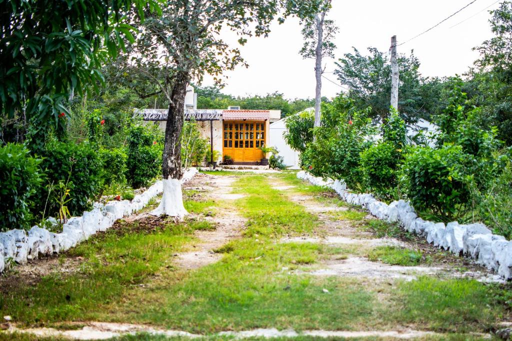 Zahrada ubytování Aldea Isla Sagrada