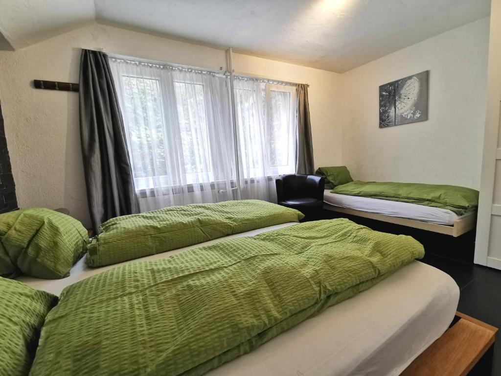 Postel nebo postele na pokoji v ubytování Apartments Steinbock