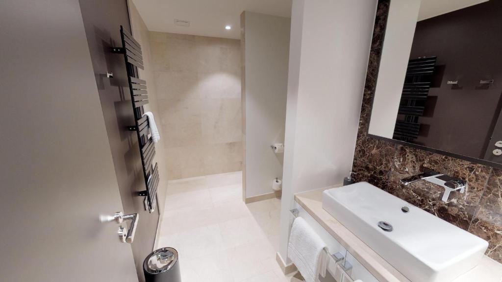 Koupelna v ubytování White Pearl Apartment 1.04