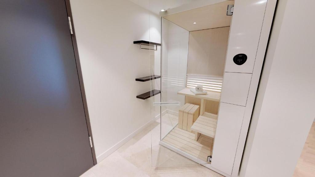 Koupelna v ubytování White Pearl Apartment 1.06