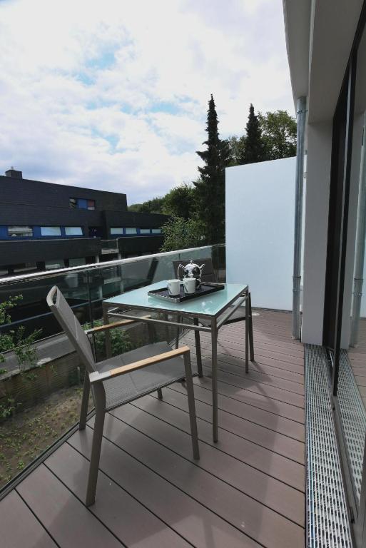 Balkón nebo terasa v ubytování White Pearl Apartment 2.02
