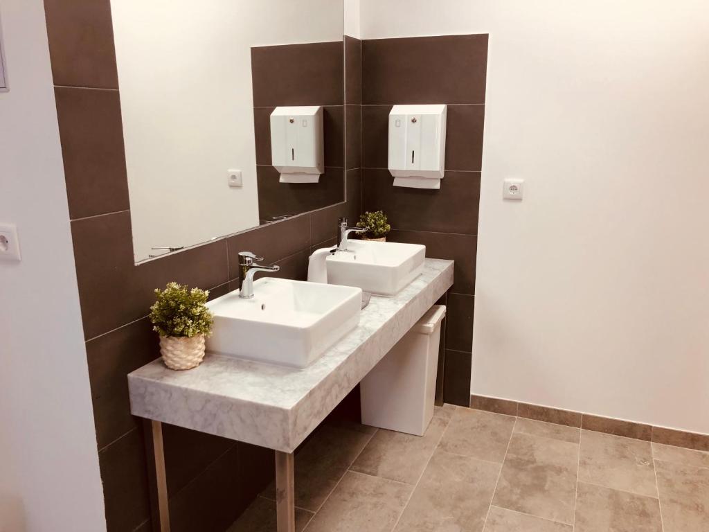 Koupelna v ubytování Albergue SIXTOs no Caminho