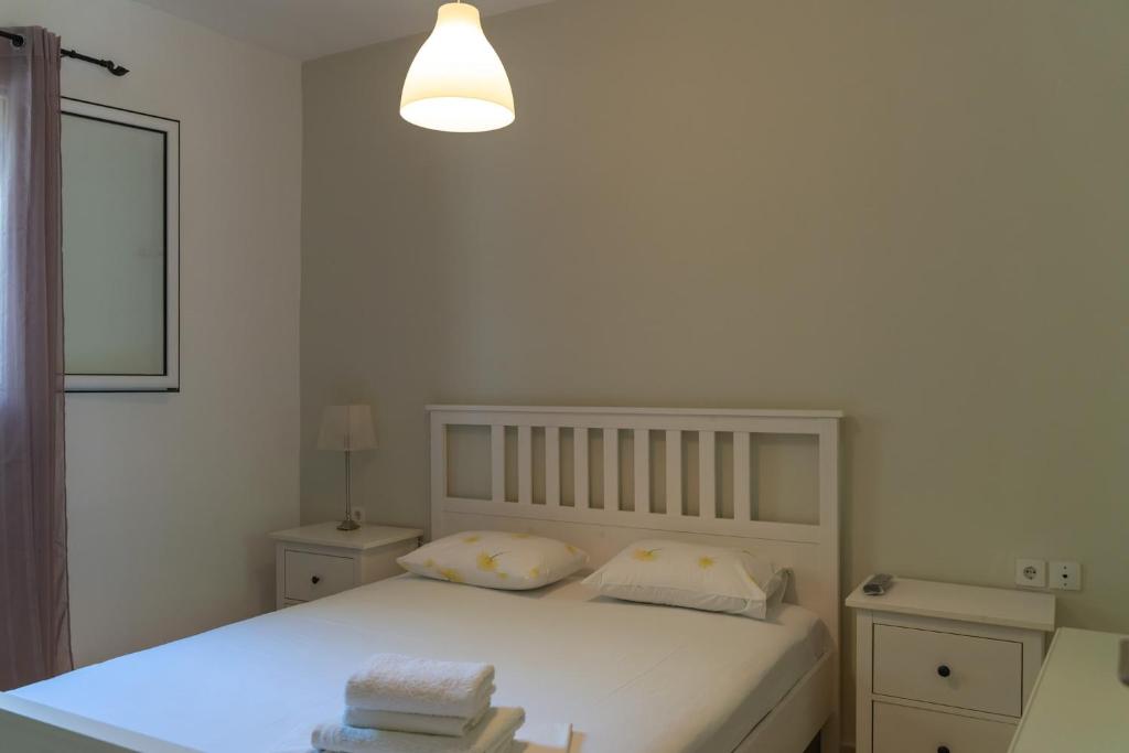 Posteľ alebo postele v izbe v ubytovaní Katerina Holiday Studios