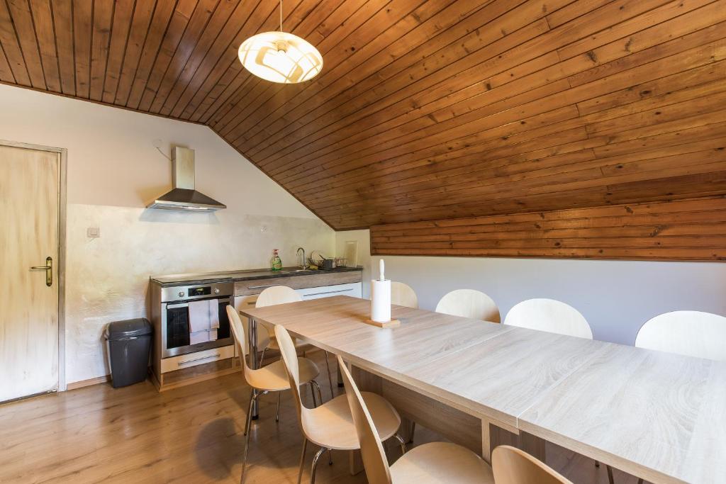 Kuchyň nebo kuchyňský kout v ubytování Dolar Rooms